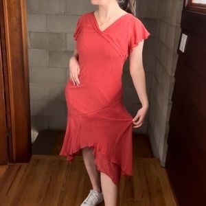 Polkadot silk dress | picnic cottagecore americana